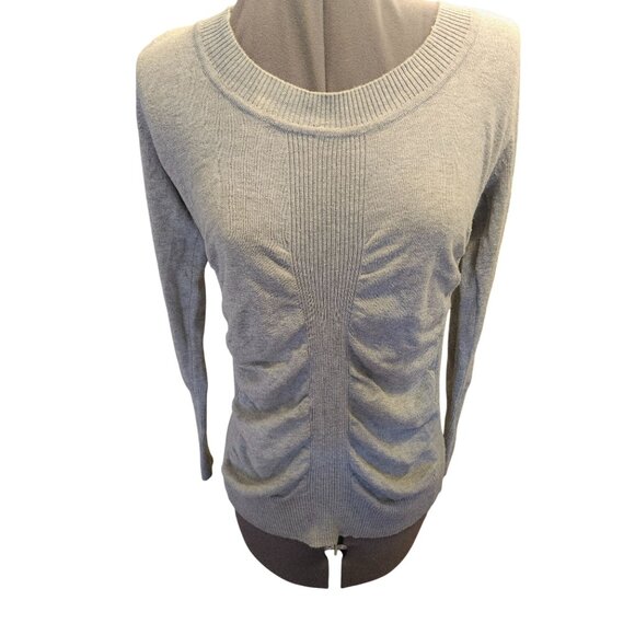 Bongo knit sweater medium gray puff artsy - Picture 3 of 7